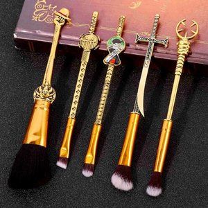 One piece anime makeup brush set